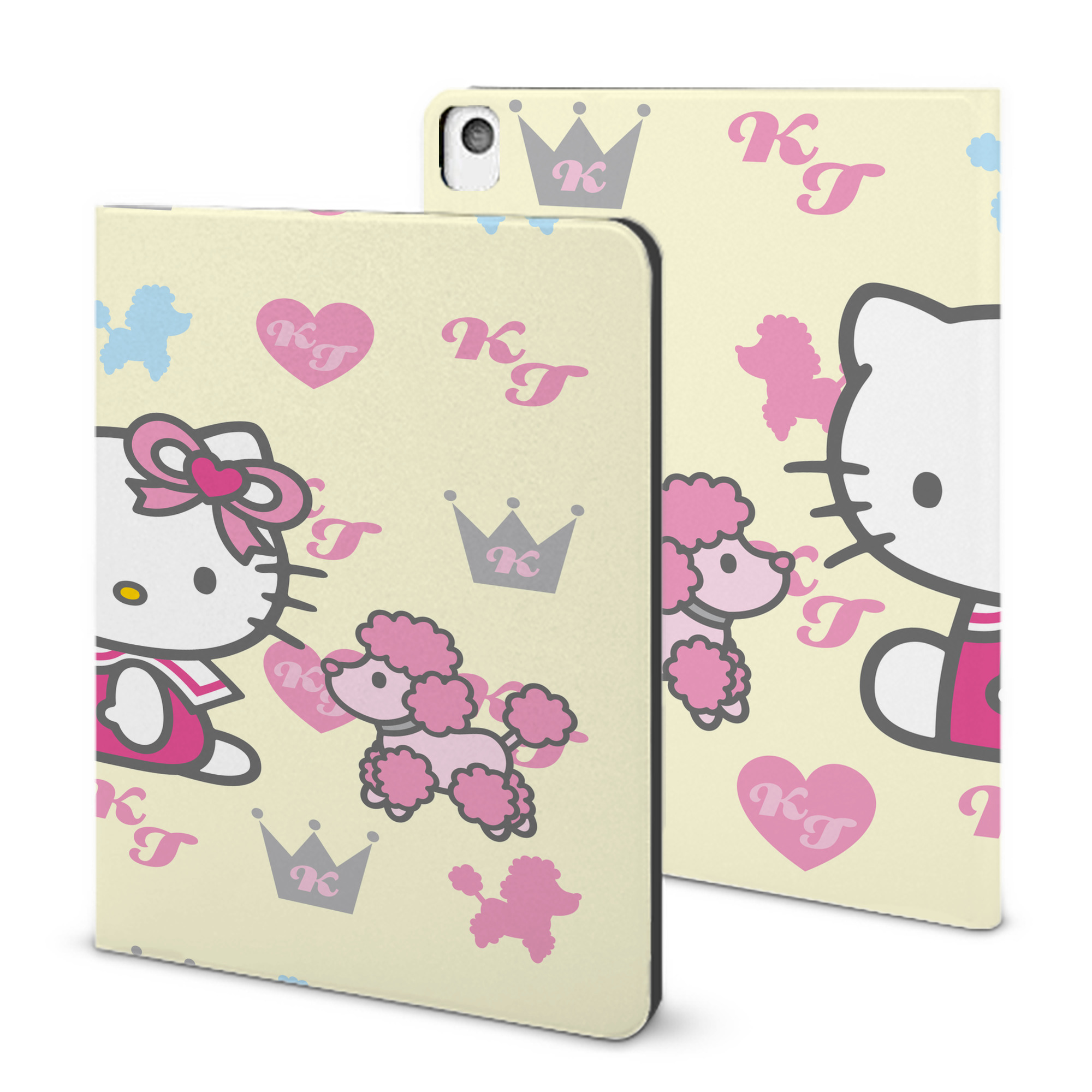 （画像用） Hello Kitty ハローキティ IPadケース ペンホルダー付き ブックスタイルデザイン